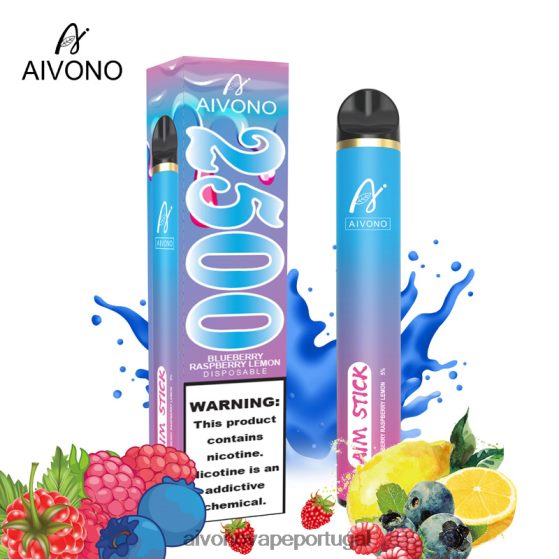 mirtilo framboesa limão Aivono AIM STICK 2500 280DJX154 | Aivono Vape Review